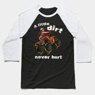 Motocross Little Dirt Never Hurt Dirt Bike Mx Racing Biker Baseball T-Shirt